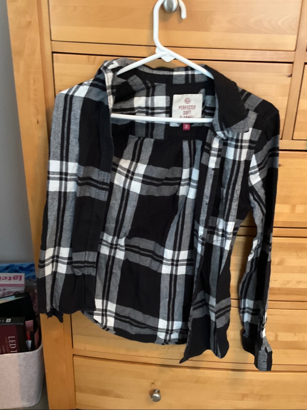 Black and white flannel.